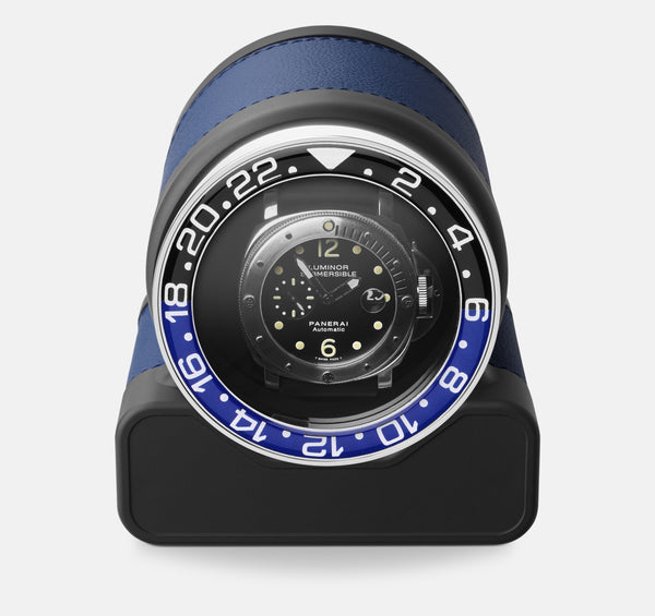 Tienda de relojes monocromáticos | Scatola del Tempo - Rotor One Sport - Watch Winder - Blue