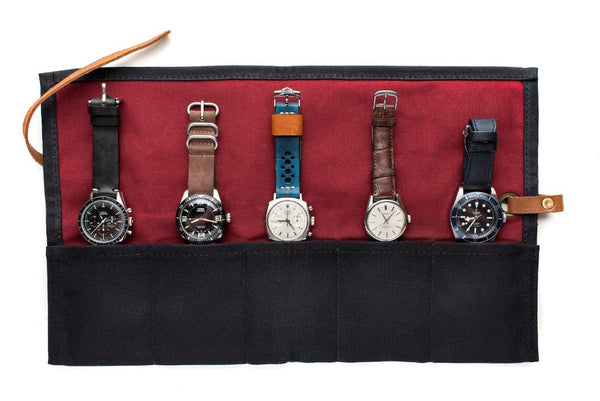 Monochrome Watches Shop | Rollo de reloj de lona - Negro
