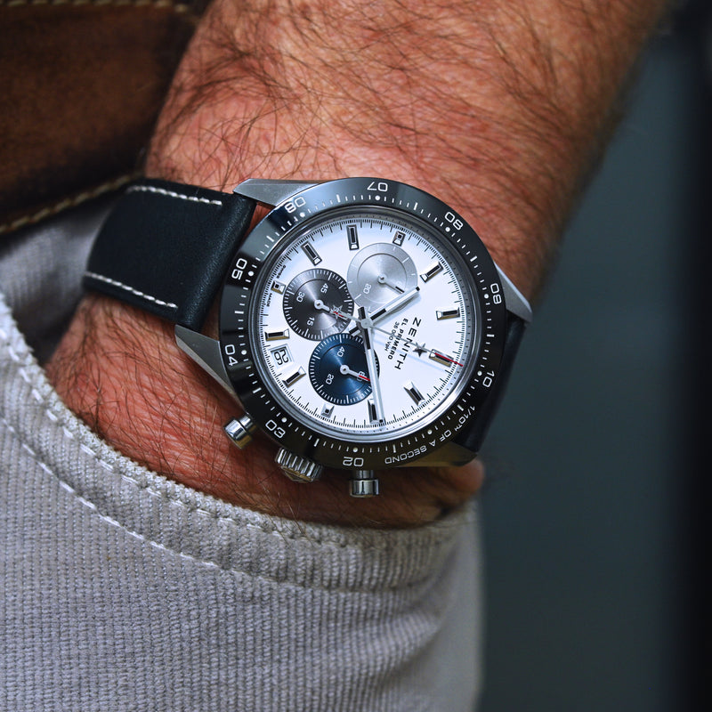 Monochrome Watches Shop | Correa de reloj de piel de becerro Cuoio Toscane - Azul