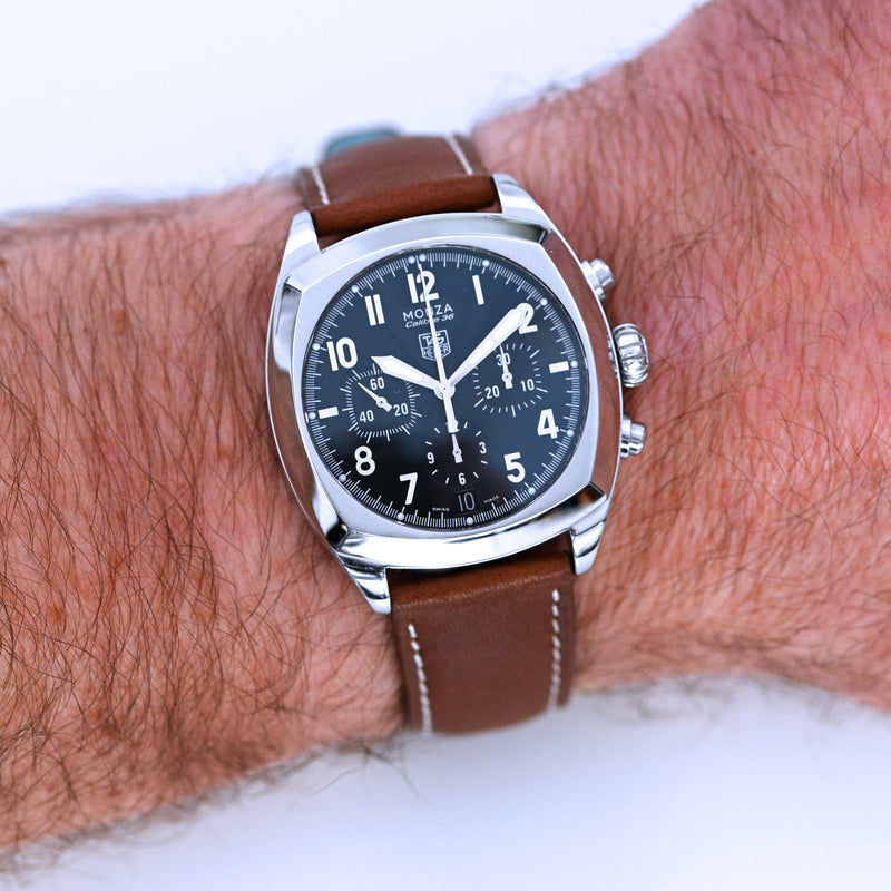 Monochrome Watches Shop | Correa de reloj de piel de becerro Cuoio Toscane - Cognac